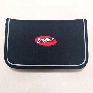 Scrabble Travel Edition Folio Zipper Case Mini Snap Tiles Game 2001 Complete